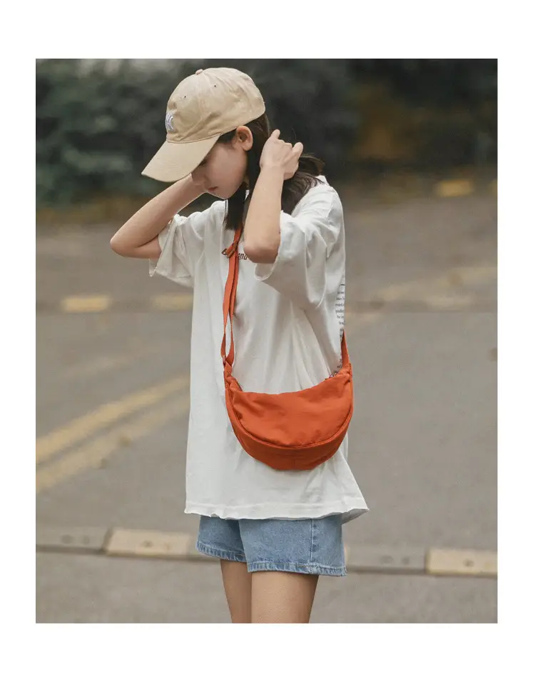 Women Shoulder Crossbody Bag Orange Nylon Casual 2023 — feature 8