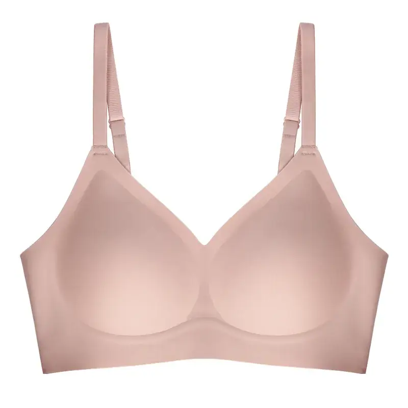 Semi-Fixed Cup Jelly Top Support Bra Summer Wear - Image 3