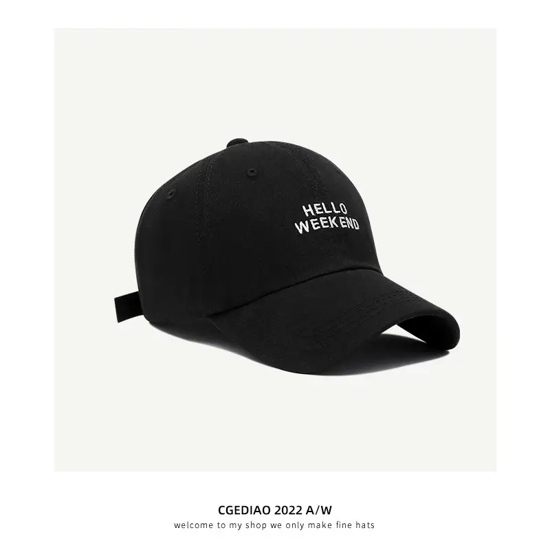 Women Black Embroidered Baseball Cap 2023 - Image 2