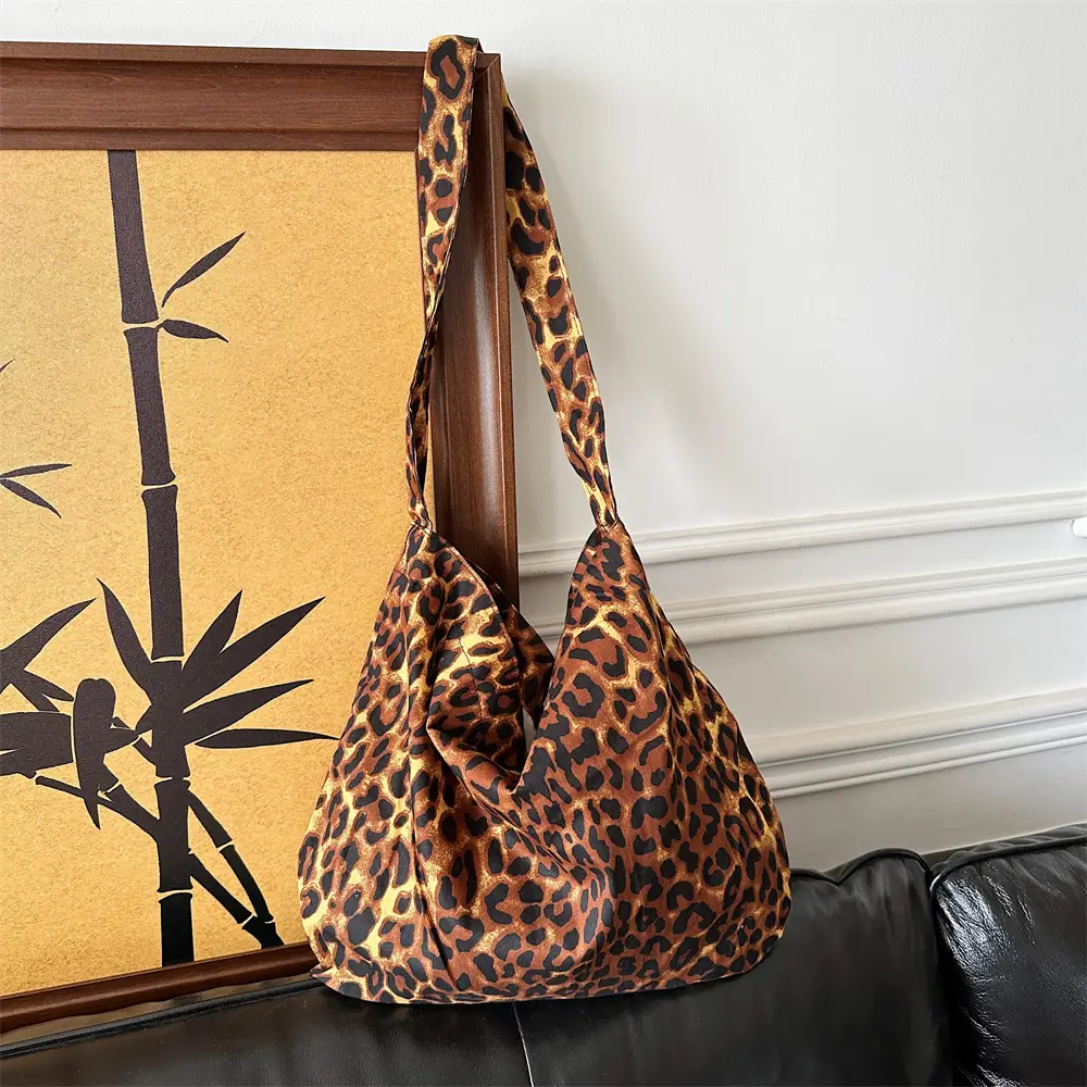Leopard Print Crossbody Bag Large Capacity Women - Image 9