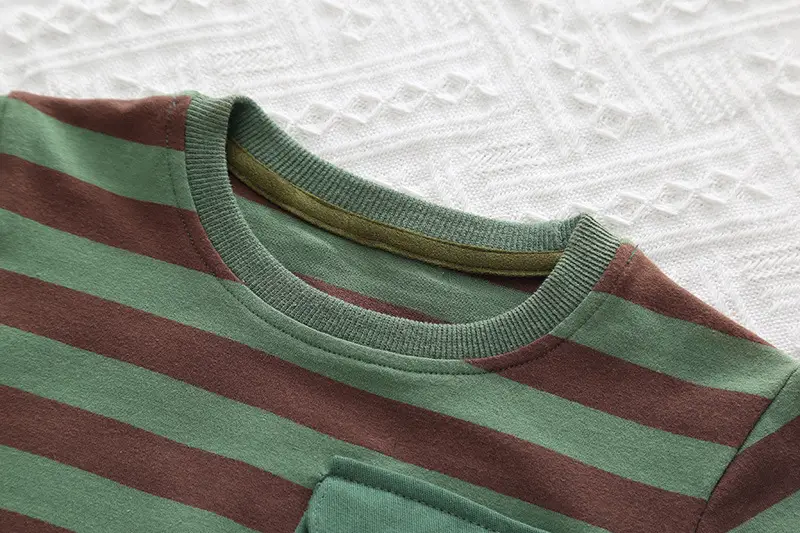 Boys Striped T-Shirt & Cargo Pants 2026 Set