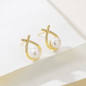 Freshwater Pearl 7-7.5mm Zircon Open Ring with DIY Empty Holder — feature 11