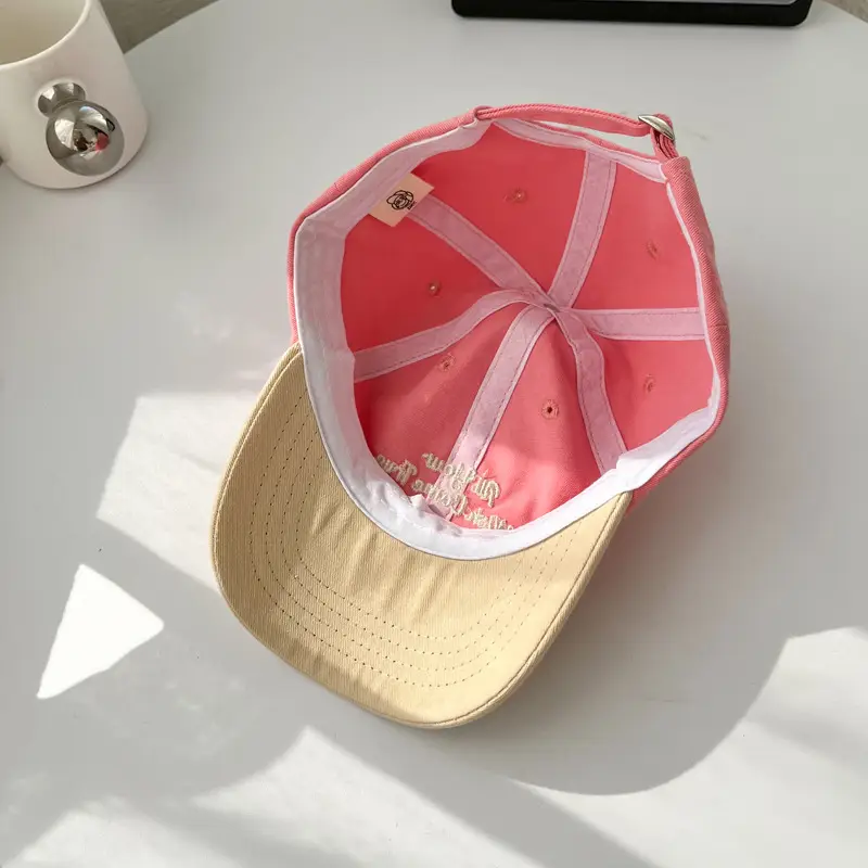 Autumn Baby Cap Pink Beaded Baseball Cap - Image 5