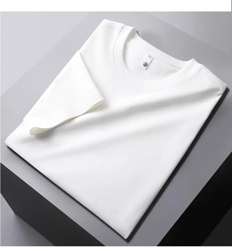 Men Pink Stretchy T-Shirt Loose Crew Neck — feature 13