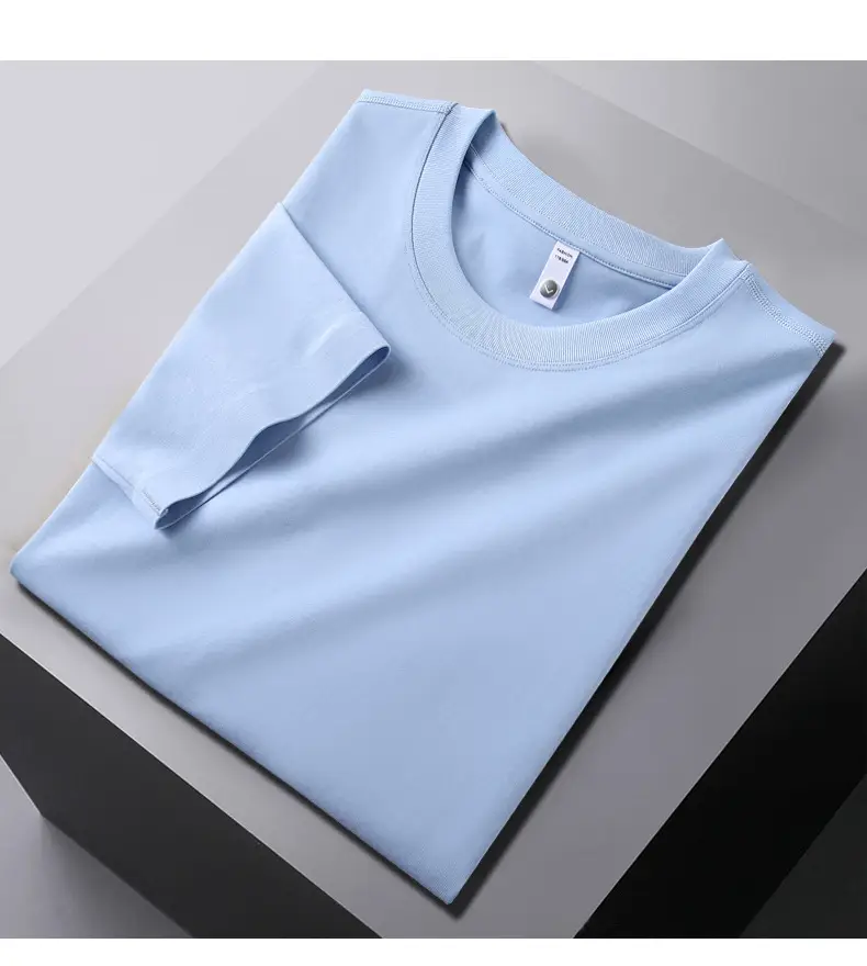Men Pink Stretchy T-Shirt Loose Crew Neck — feature 14