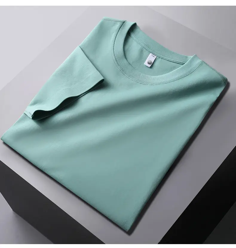 Men Pink Stretchy T-Shirt Loose Crew Neck — feature 16
