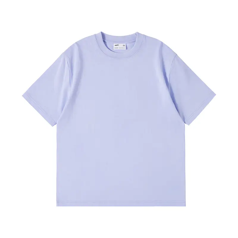 Pink Cotton T-Shirt Men 240g Drop Shoulder Half Sleeve