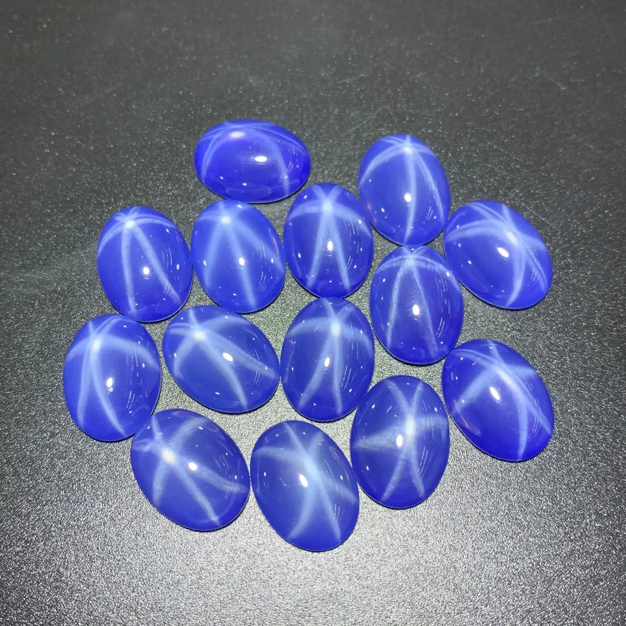 Egg Shaped Bare Stone Rings with Six-pointed Star Light - Image 4