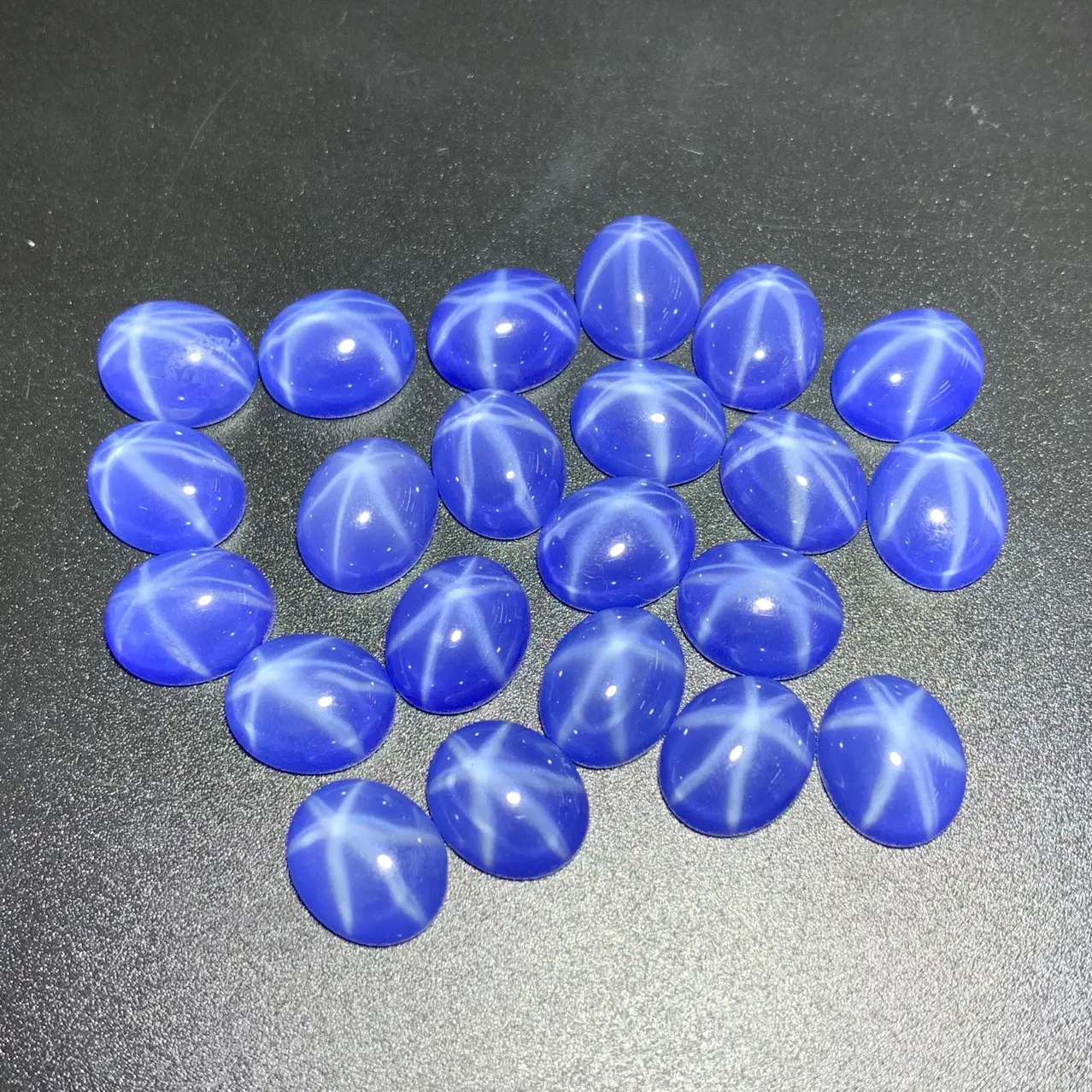 Egg Shaped Bare Stone Rings with Six-pointed Star Light — feature 3