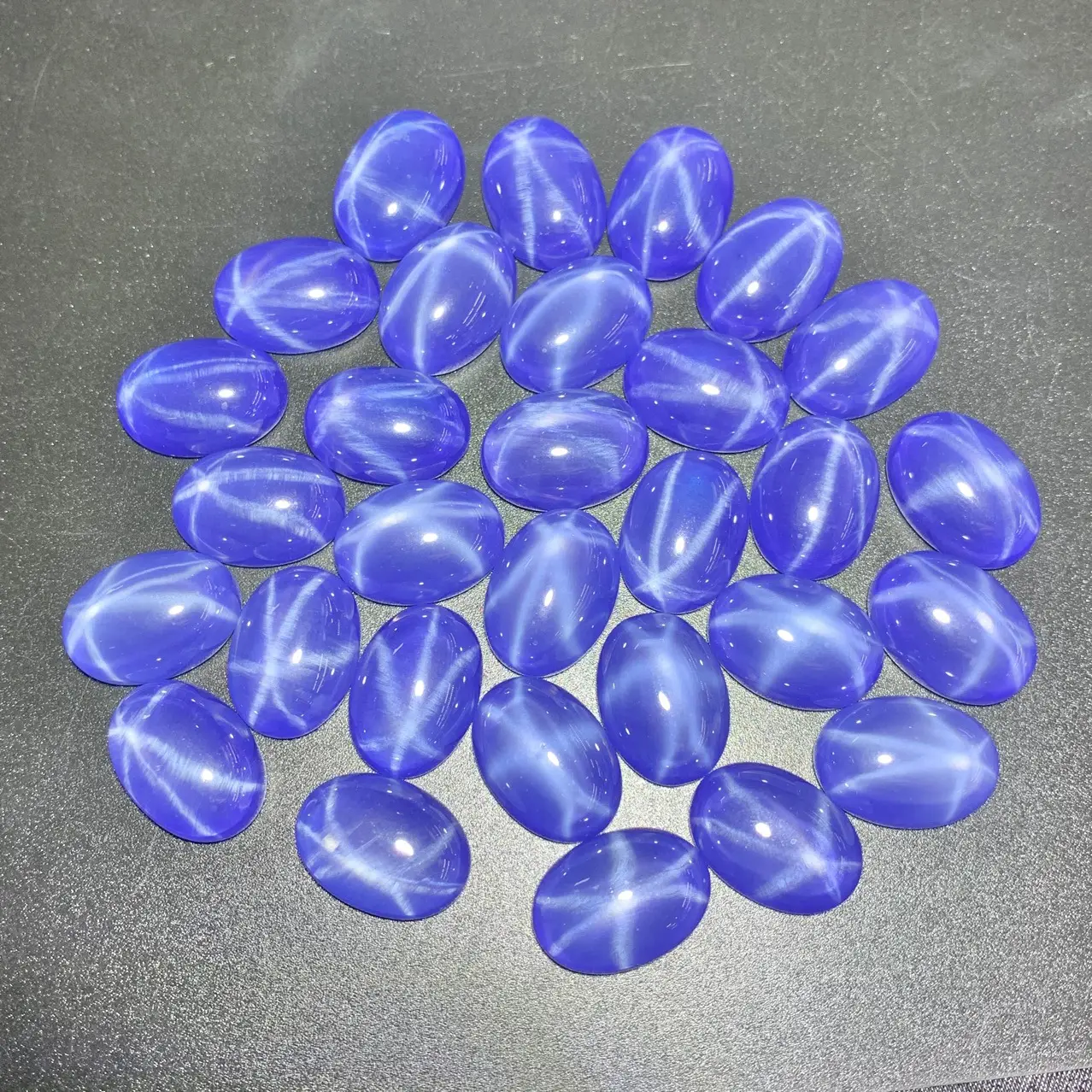 Egg Shaped Bare Stone Rings with Six-pointed Star Light — feature 4