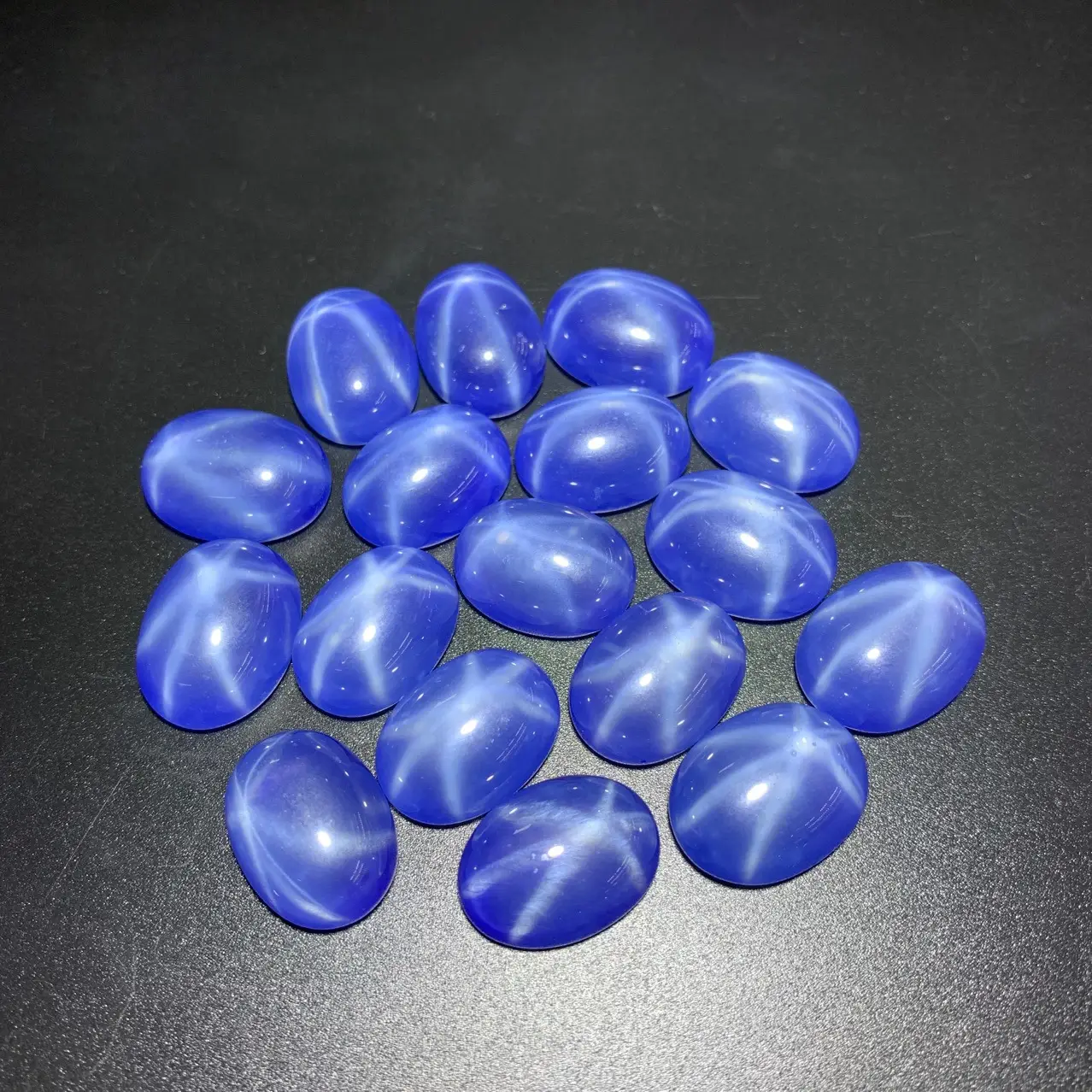Egg Shaped Bare Stone Rings with Six-pointed Star Light — feature 5