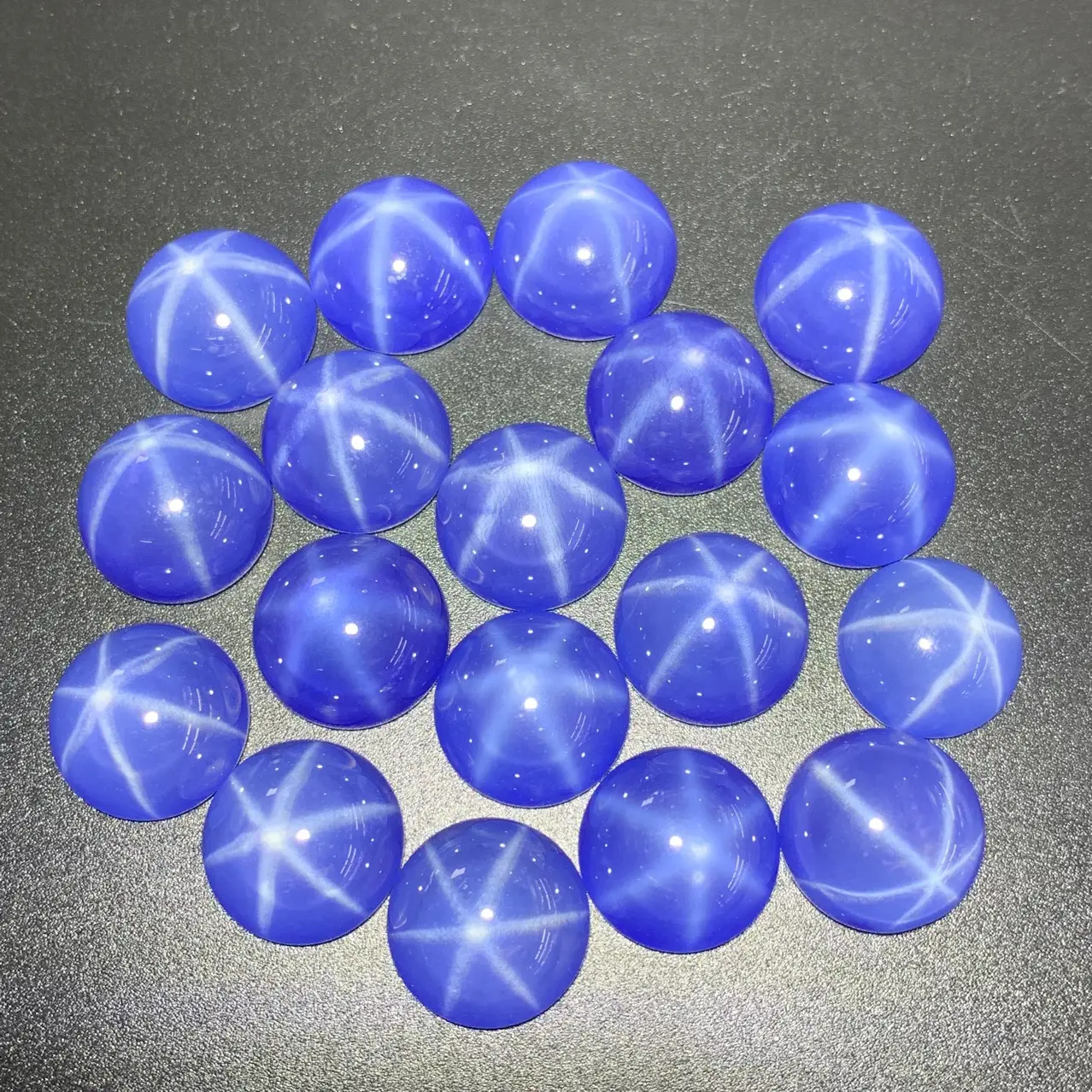 Egg Shaped Bare Stone Rings with Six-pointed Star Light — feature 8