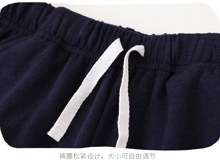 European American Boys T-Shirt Shorts Suit Summer Sports Crewneck — feature 21