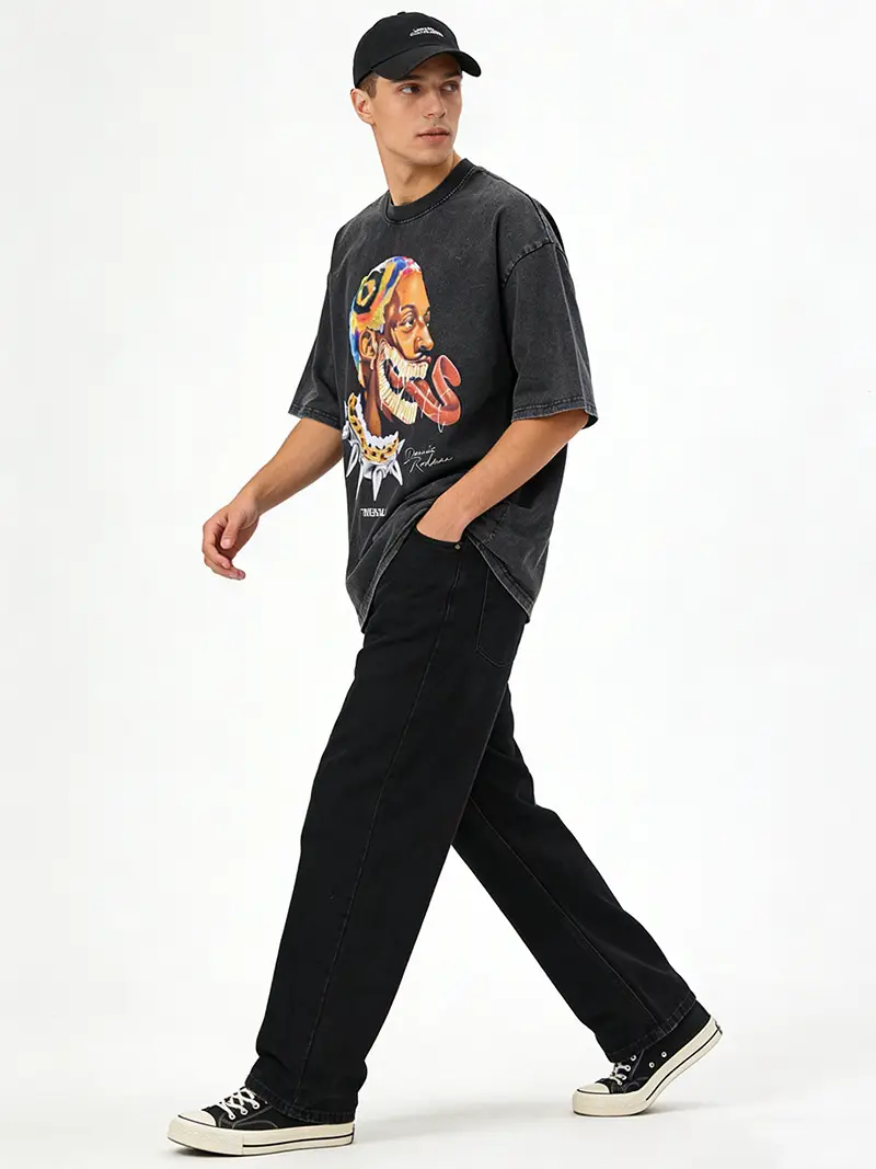 American Style Rodman Character T-Shirt Black 230 GSM - Image 7