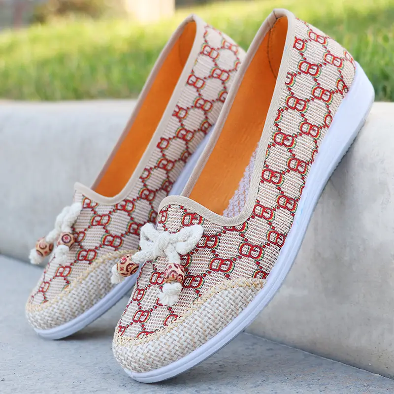 Women's Ethnic Woven Linen Shoes Summer New