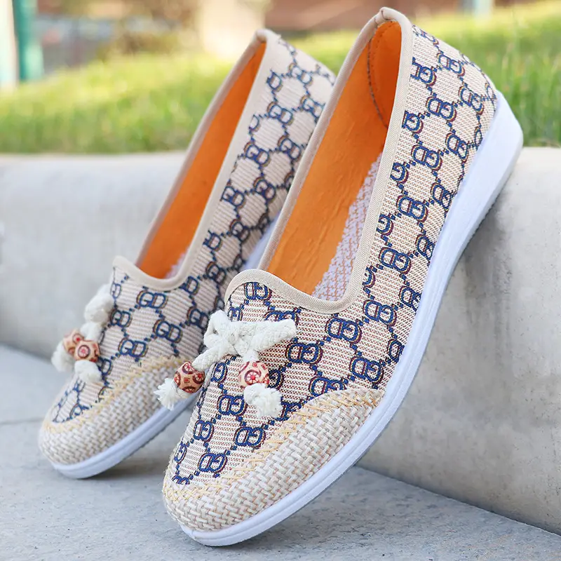 Women's Ethnic Woven Linen Shoes Summer New