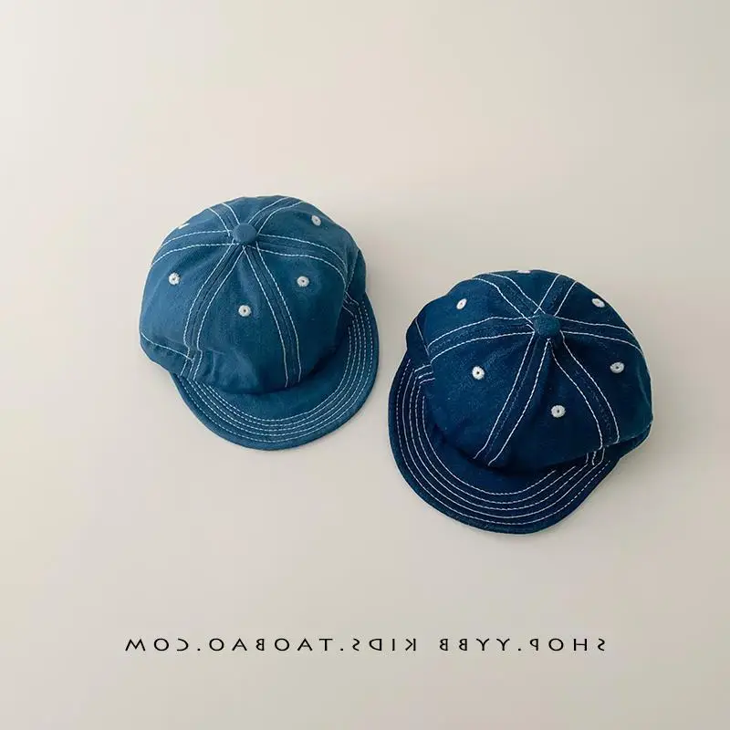 Blue Drawstring Baseball Cap for Kids Girls - Image 5