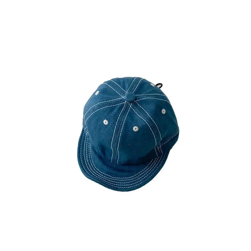 Blue Drawstring Baseball Cap for Kids Girls - Image 7