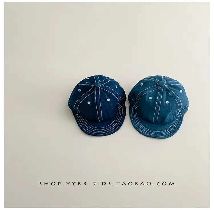 Blue Drawstring Baseball Cap for Kids Girls — feature 11