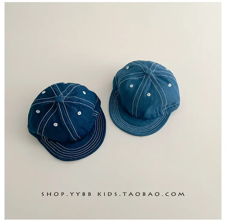 Blue Drawstring Baseball Cap for Kids Girls — feature 4