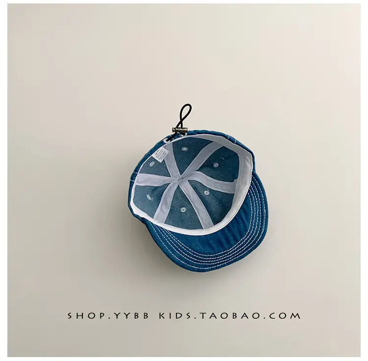 Blue Drawstring Baseball Cap for Kids Girls — feature 8