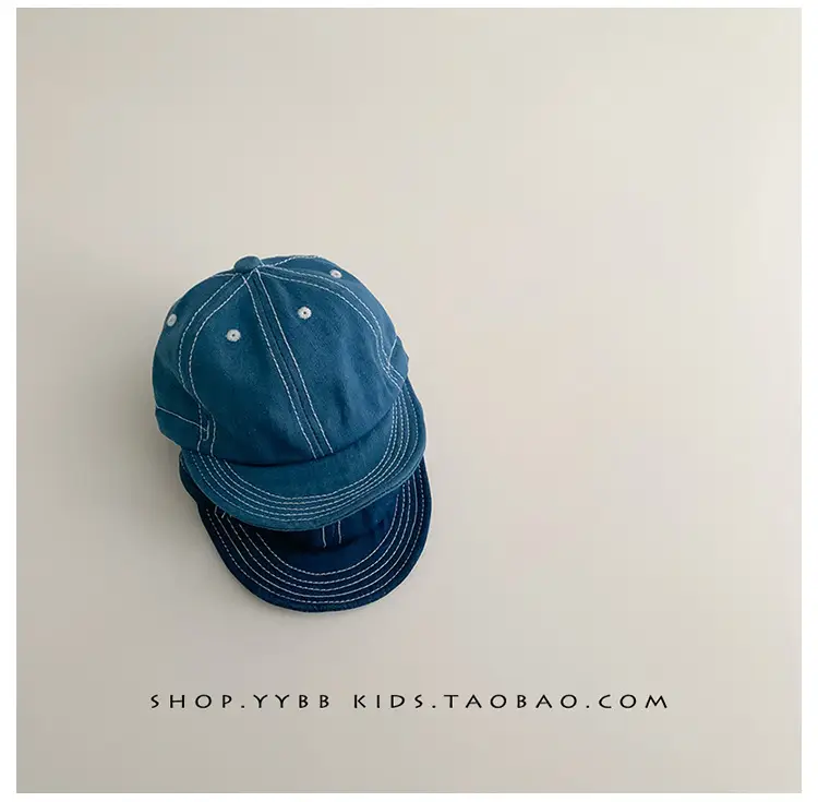 Blue Drawstring Baseball Cap for Kids Girls — feature 9