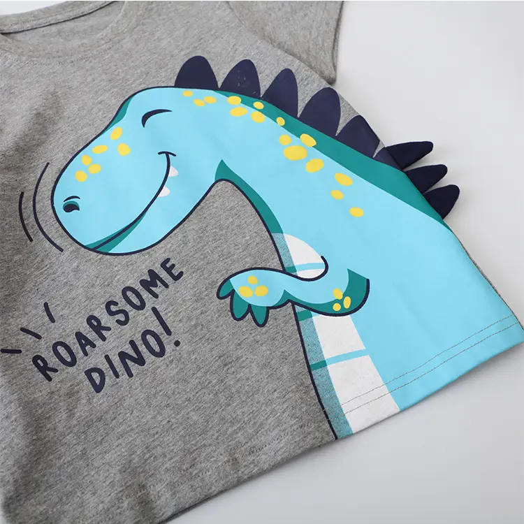Cute Dinosaur Print Boys 2-Piece Set - Image 13
