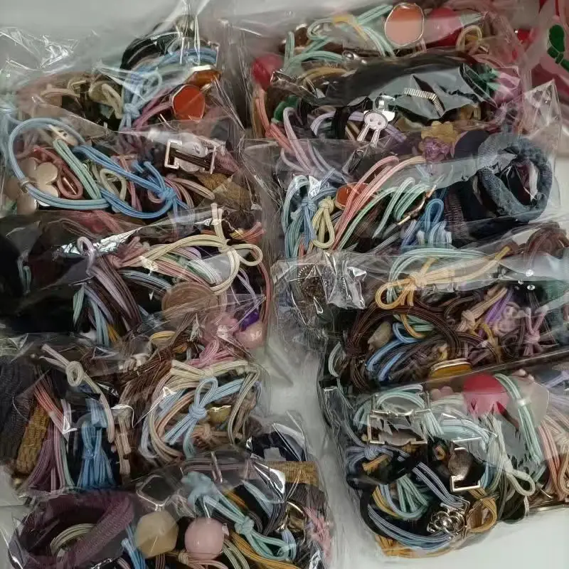 Adult Hair Rope Rubber Band Leather Set for Girls - Image 3