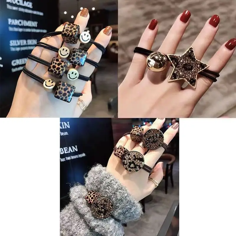 Adult Hair Rope Rubber Band Leather Set for Girls - Image 31