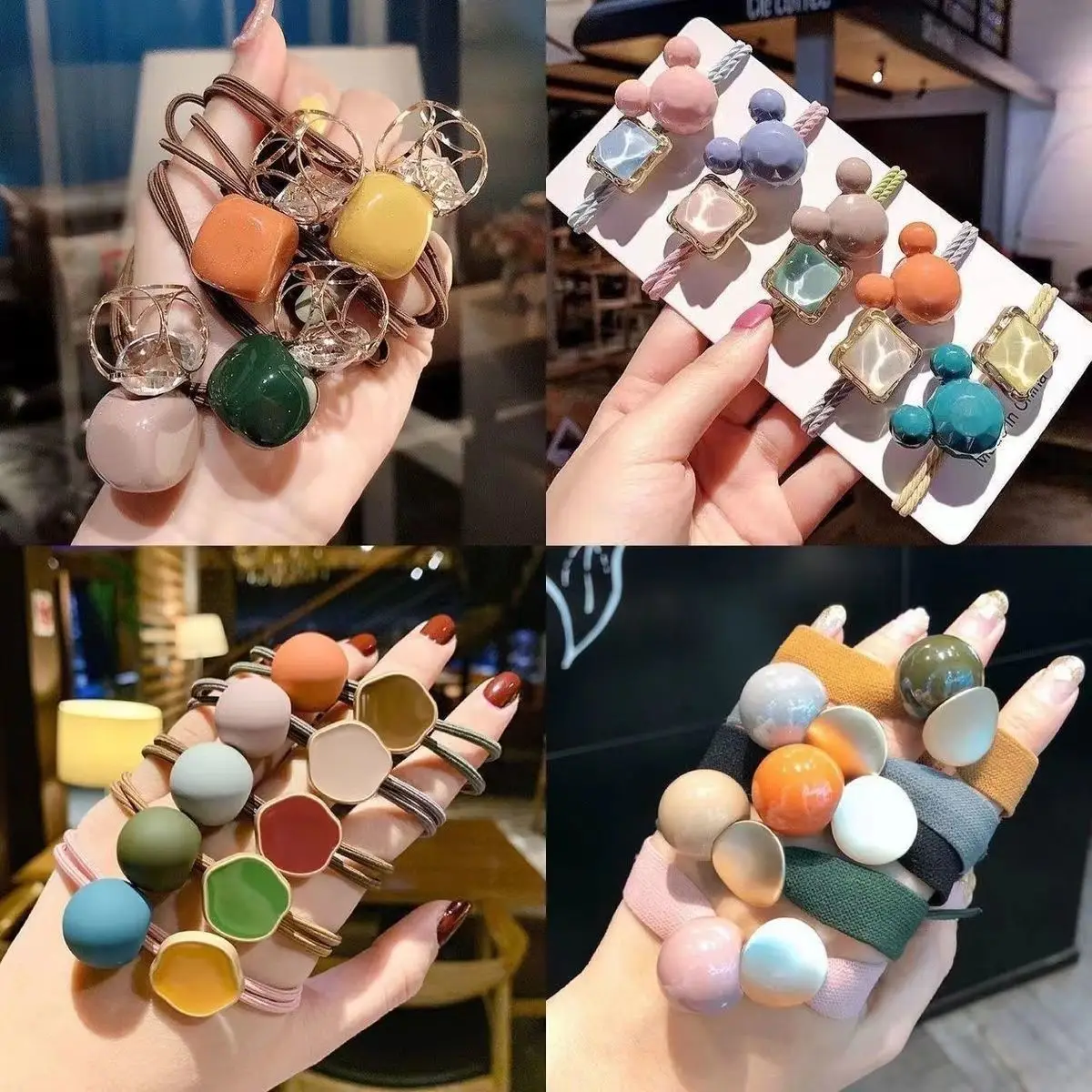 Adult Hair Rope Rubber Band Leather Set for Girls - Image 7