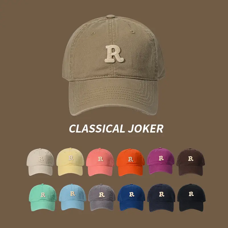 White R Label Baseball Cap for Men Women Summer - Image 17