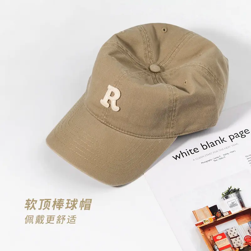 White R Label Baseball Cap for Men Women Summer - Image 18