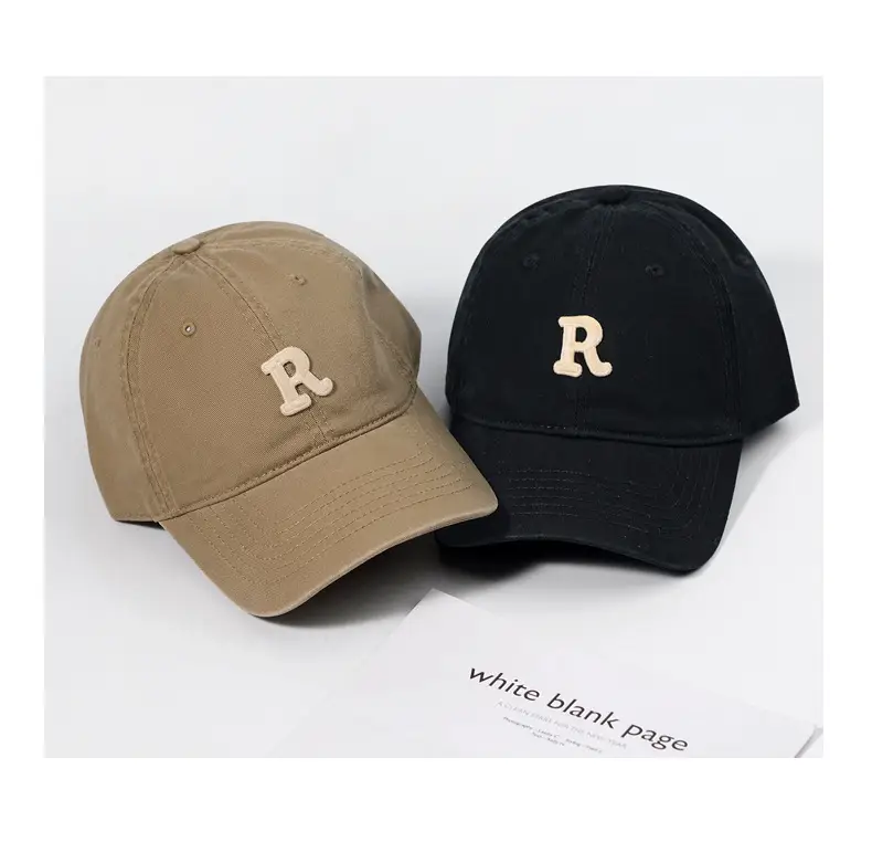 White R Label Baseball Cap for Men Women Summer — feature 3