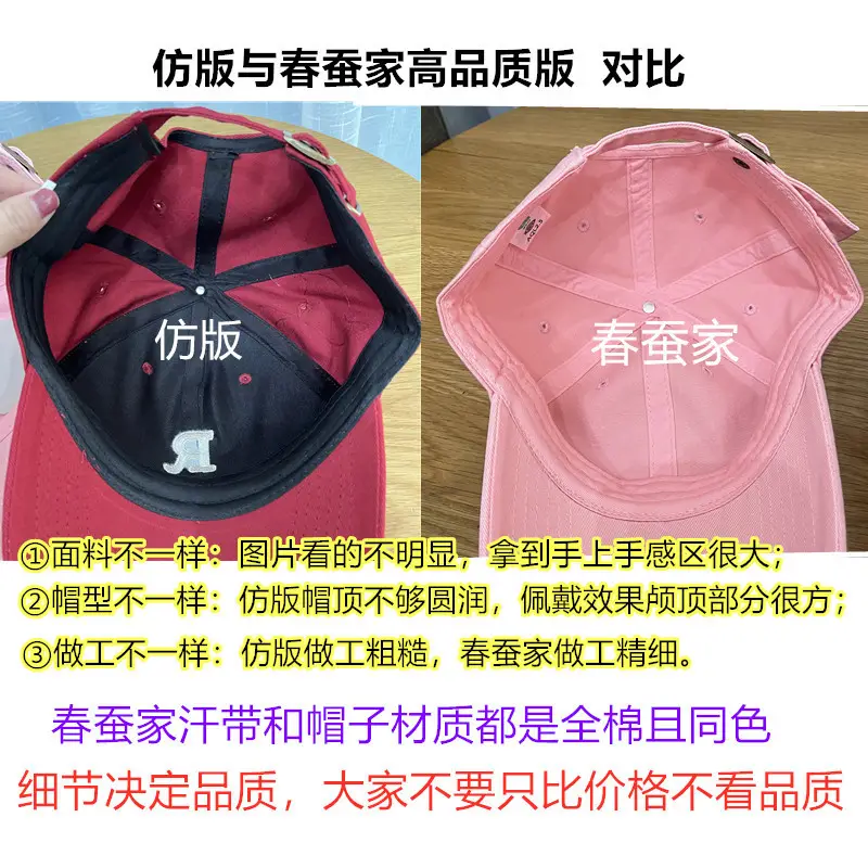 White R Label Baseball Cap for Men Women Summer — feature 6
