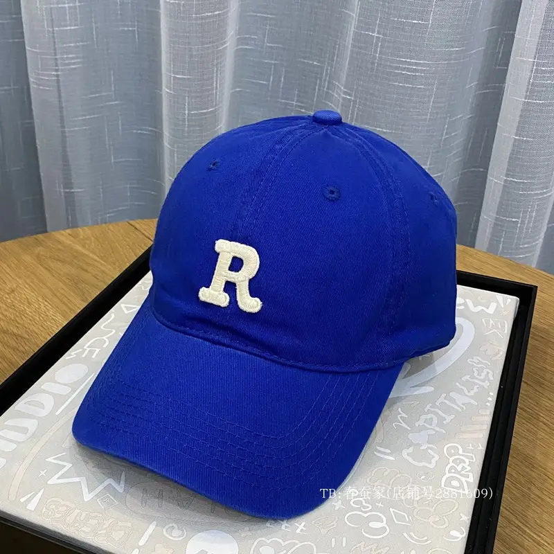 White R Label Baseball Cap for Men Women Summer - Image 10