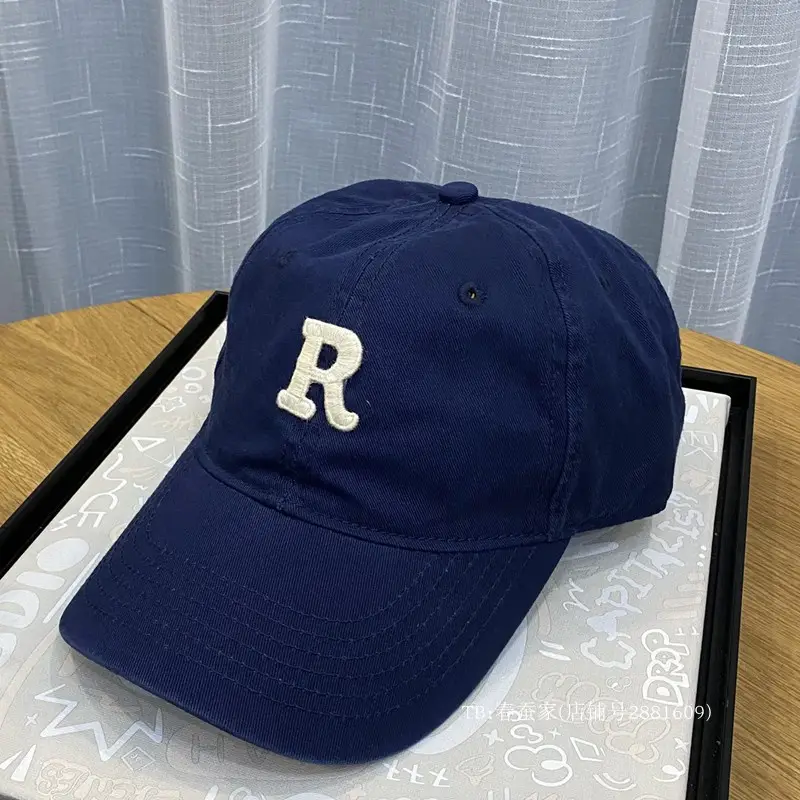 White R Label Baseball Cap for Men Women Summer - Image 11