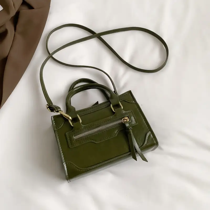 2026 Korean Style Brown Leather Handbag for Women - Image 3