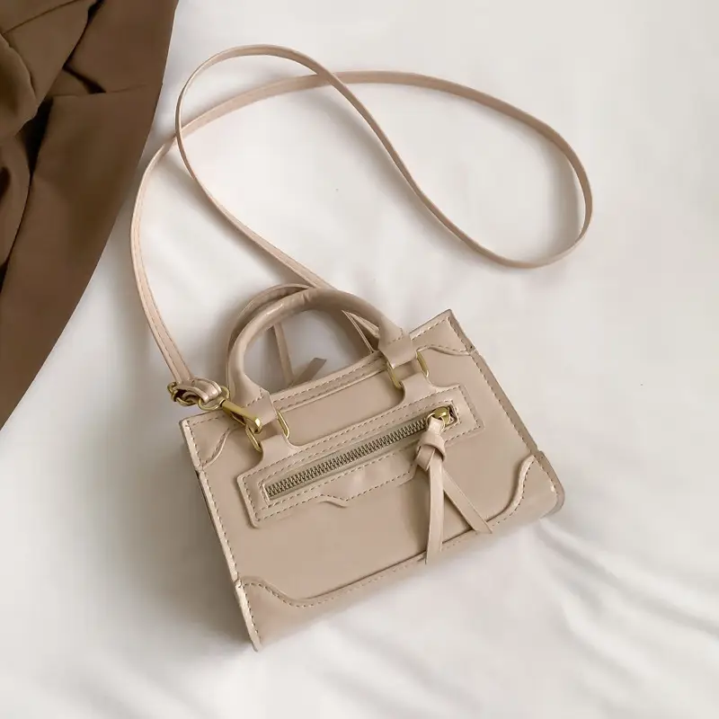2026 Korean Style Brown Leather Handbag for Women - Image 5