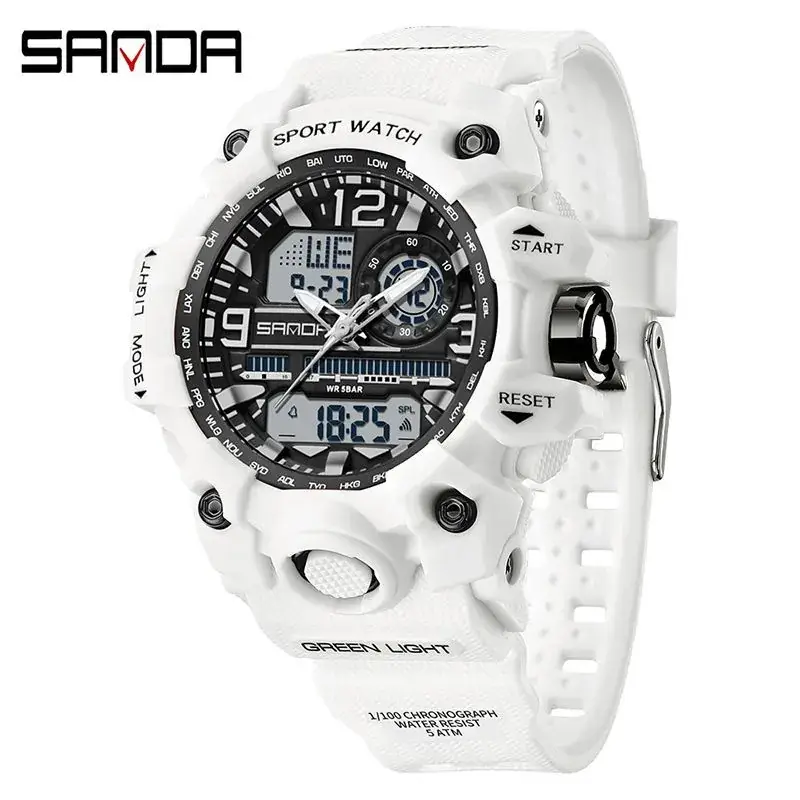 Sanda Korean Fashion Waterproof Multifunctional Watch for Men - Image 16