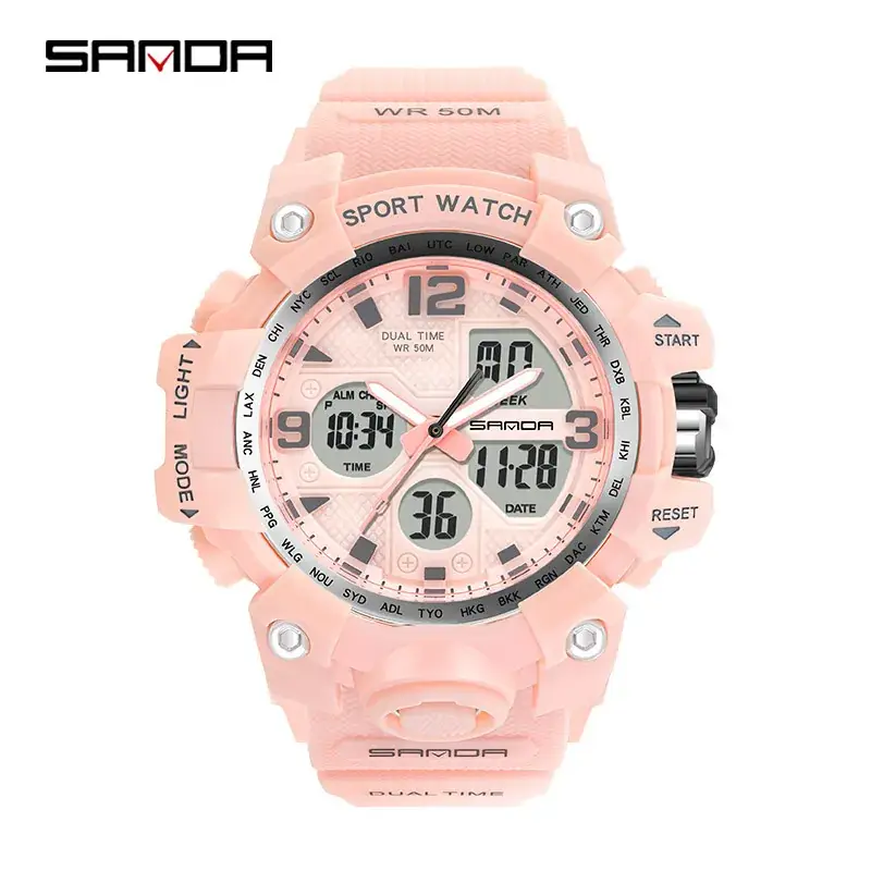 Sanda Korean Fashion Waterproof Multifunctional Watch for Men - Image 25