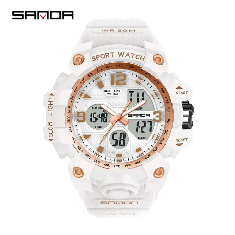 Sanda Korean Fashion Waterproof Multifunctional Watch for Men - Image 27
