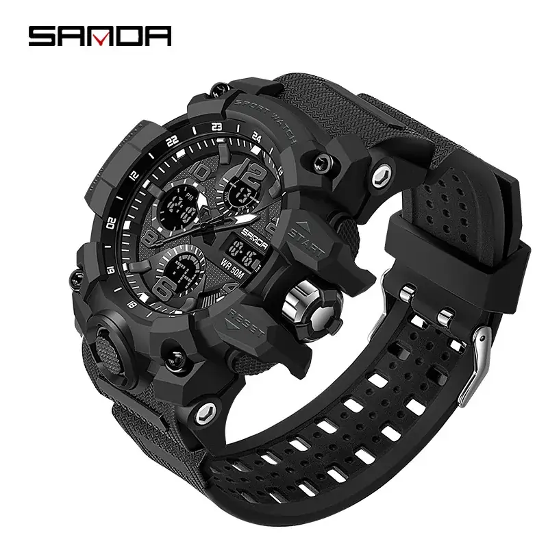 Sanda Korean Fashion Waterproof Multifunctional Watch for Men - Image 48