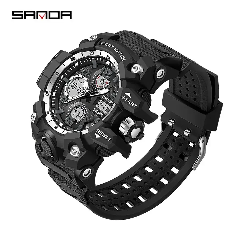Sanda Korean Fashion Waterproof Multifunctional Watch for Men - Image 49