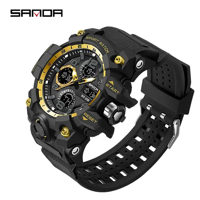 Sanda Korean Fashion Waterproof Multifunctional Watch for Men - Image 50