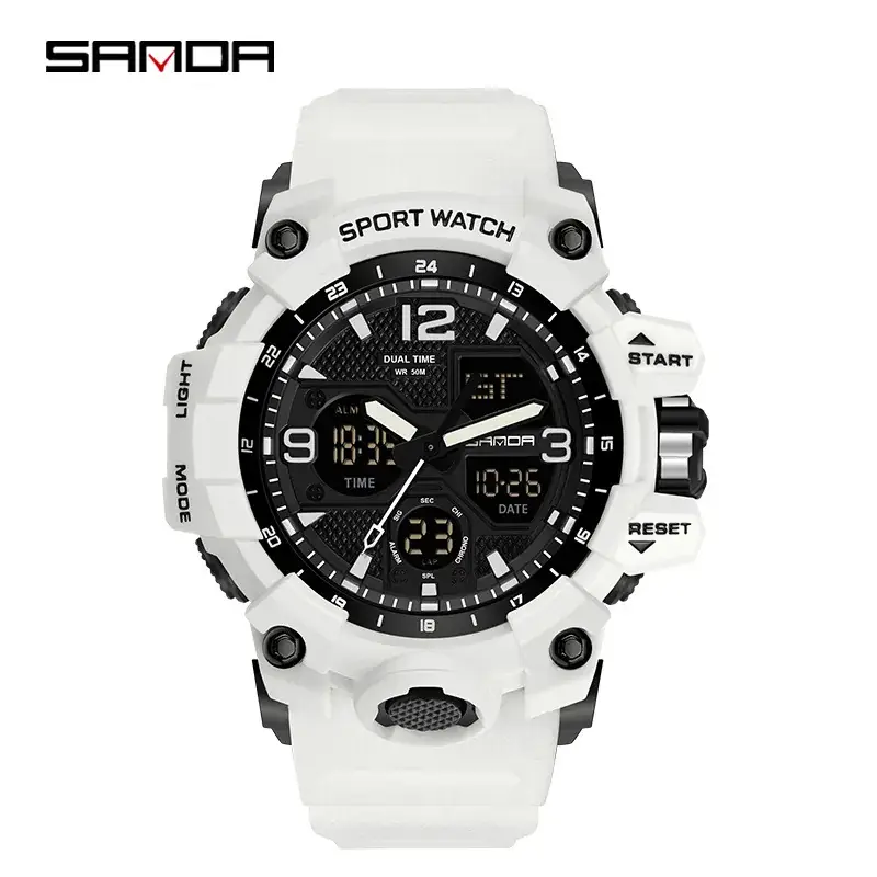 Sanda Korean Fashion Waterproof Multifunctional Watch for Men - Image 60