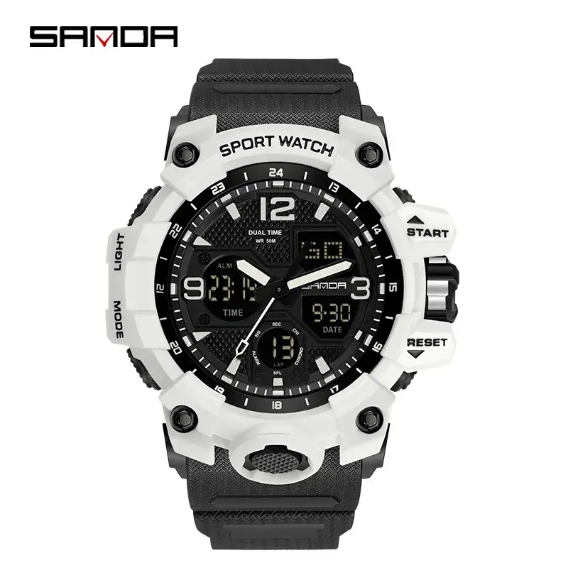 Sanda Korean Fashion Waterproof Multifunctional Watch for Men - Image 62