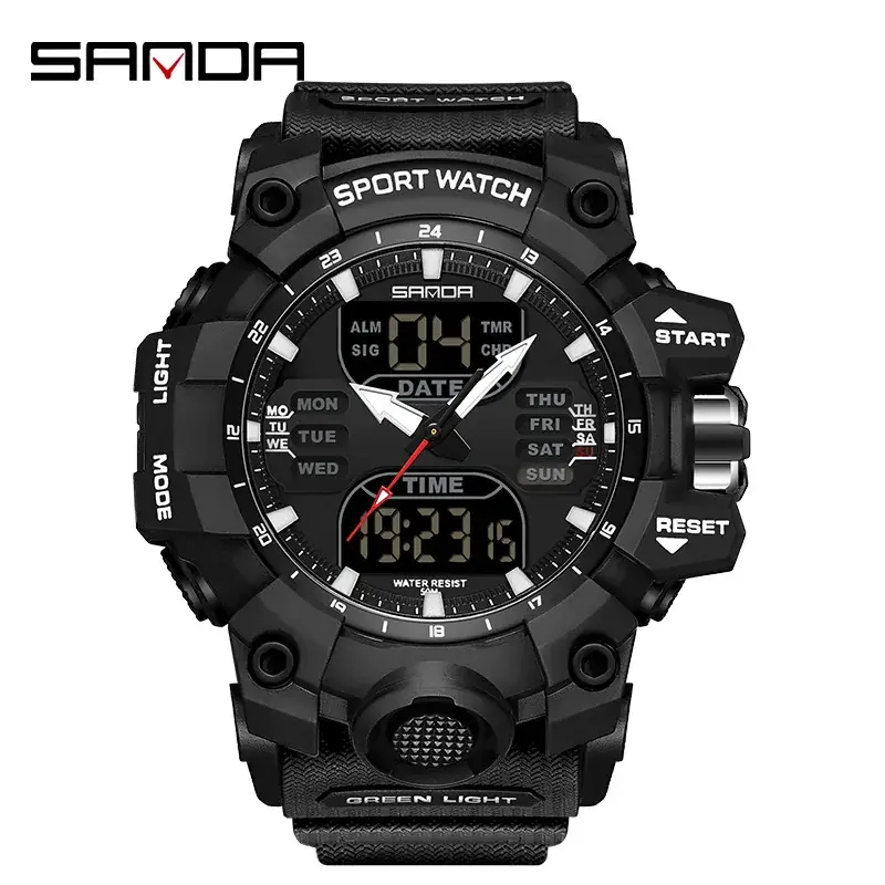 Sanda Korean Fashion Waterproof Multifunctional Watch for Men - Image 64