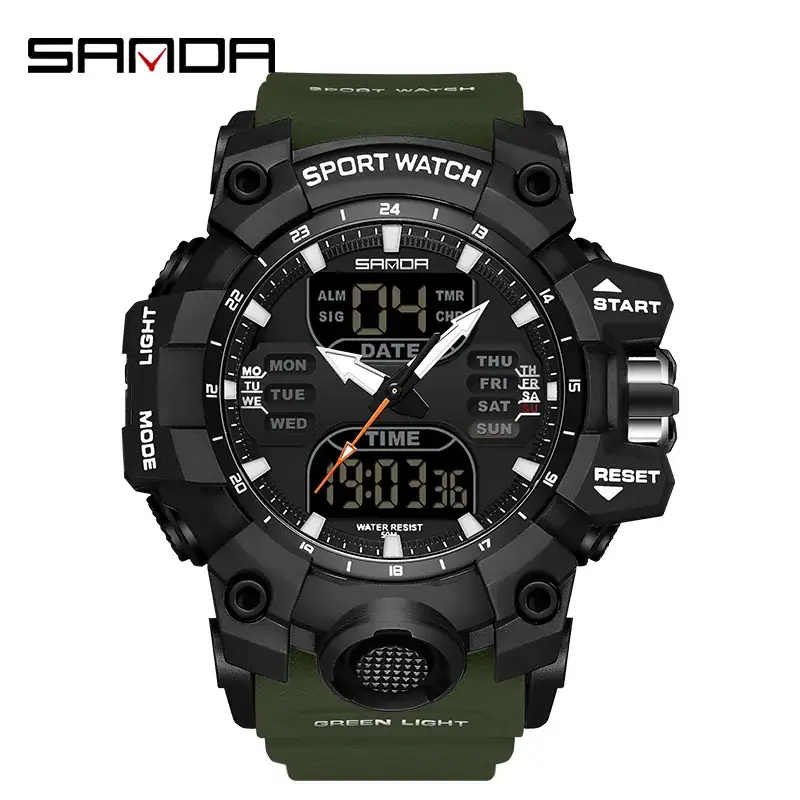 Sanda Korean Fashion Waterproof Multifunctional Watch for Men - Image 66