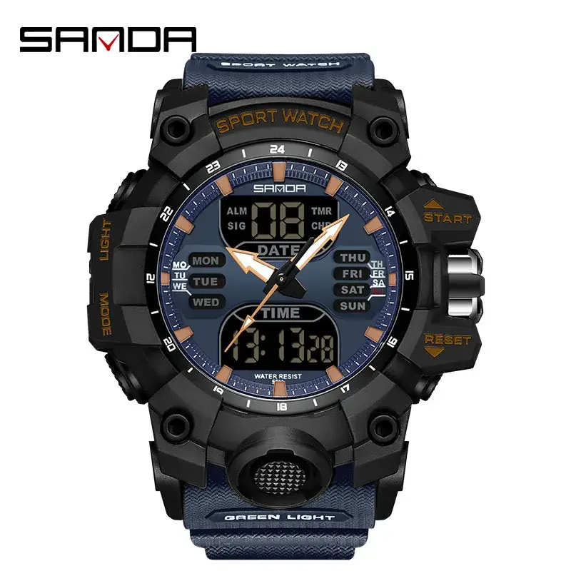 Sanda Korean Fashion Waterproof Multifunctional Watch for Men - Image 68