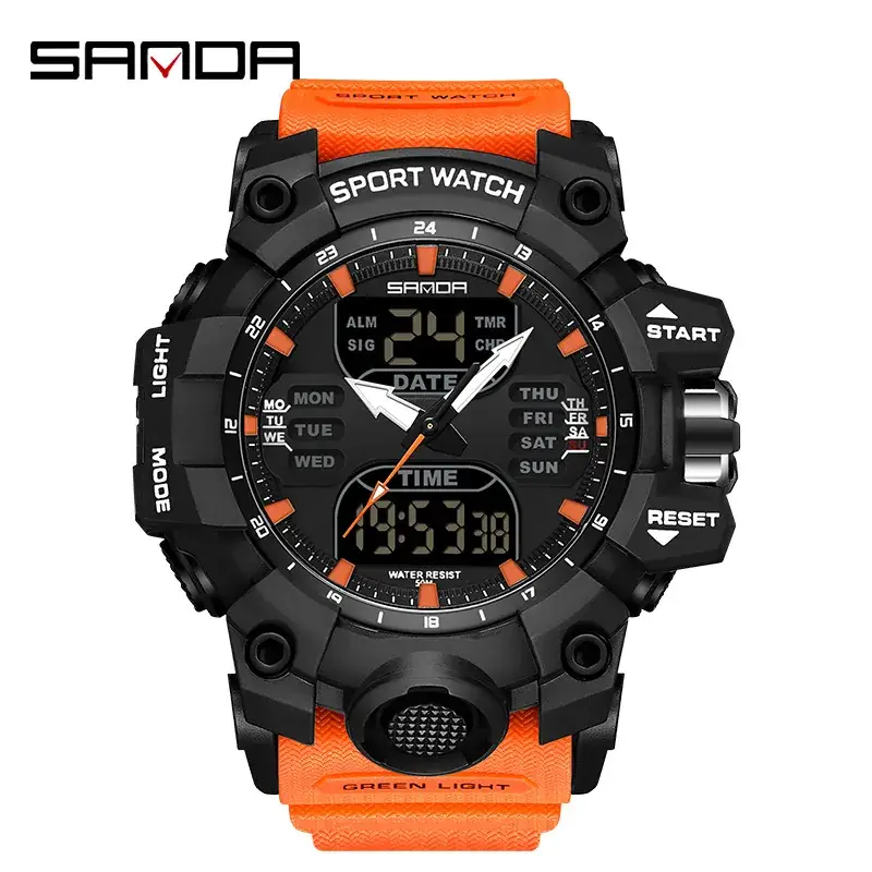 Sanda Korean Fashion Waterproof Multifunctional Watch for Men - Image 69